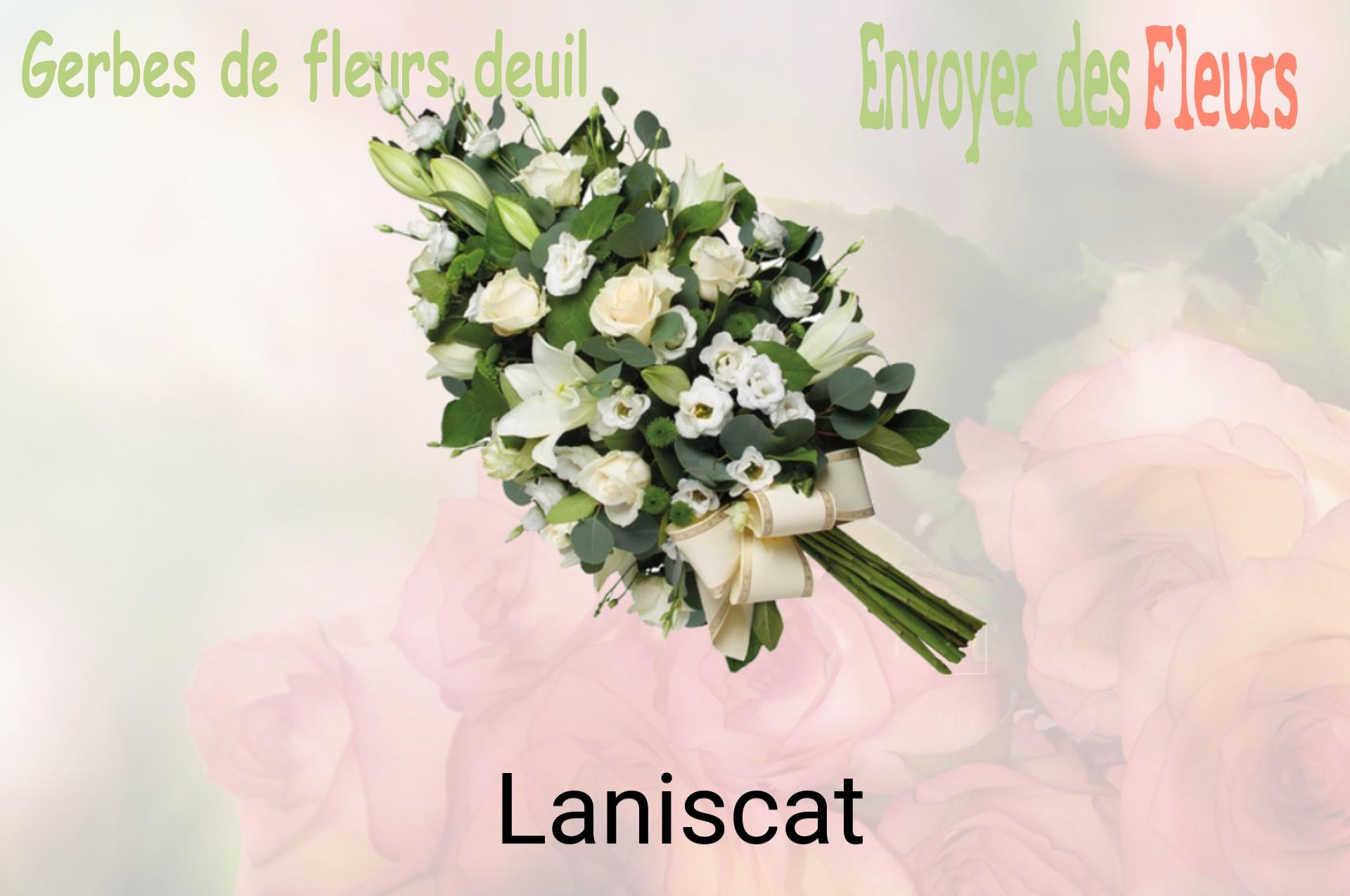 Gerbe de fleurs de deuil livrée à Laniscat